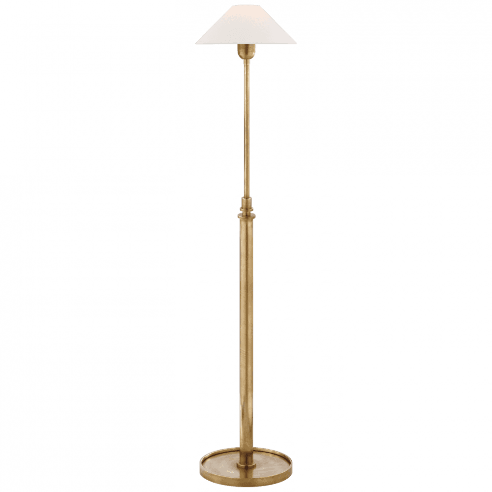 Visual Comfort Signature Hargett Floor Lamp Hand-Rubbed Antique Brass