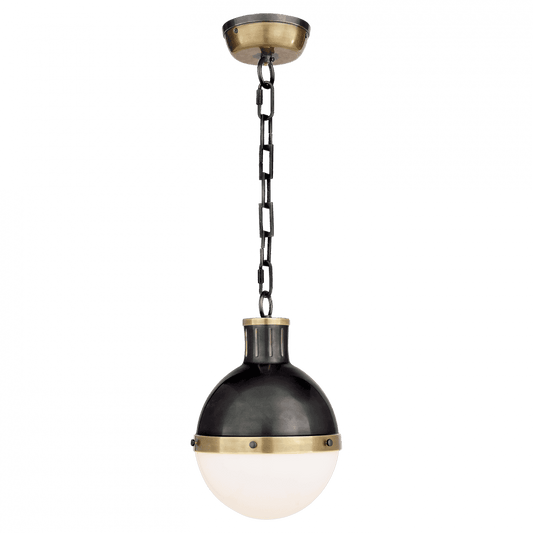 Visual Comfort Signature Hicks Pendant Bronze with Antique Brass