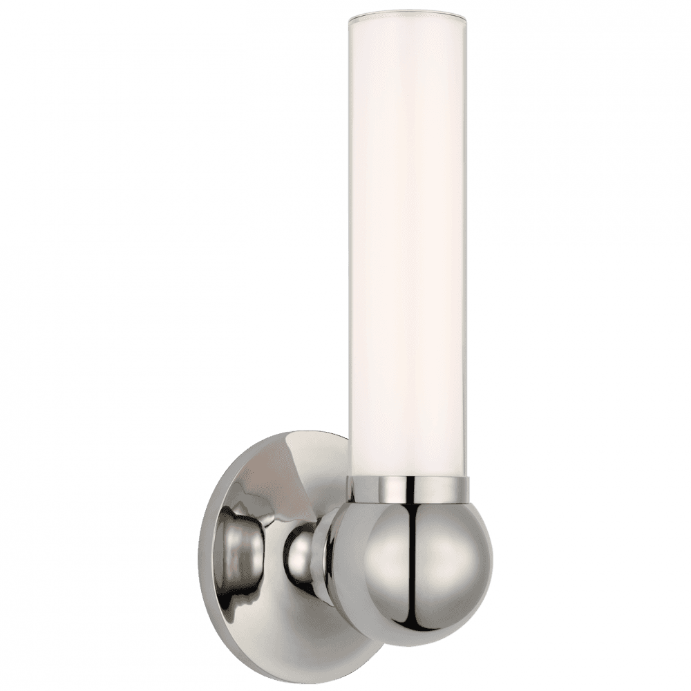 Visual Comfort Signature Jeffery Small Bath Sconce Polished Nickel