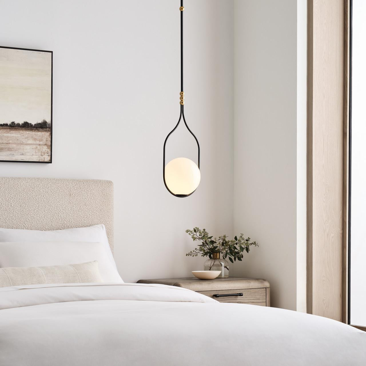 Visual Comfort & Co. Signature Collection Jodo 9" Pendant, Visual Comfort & Co. Signature Collection WS 5020BZ/HAB-WG D98PL