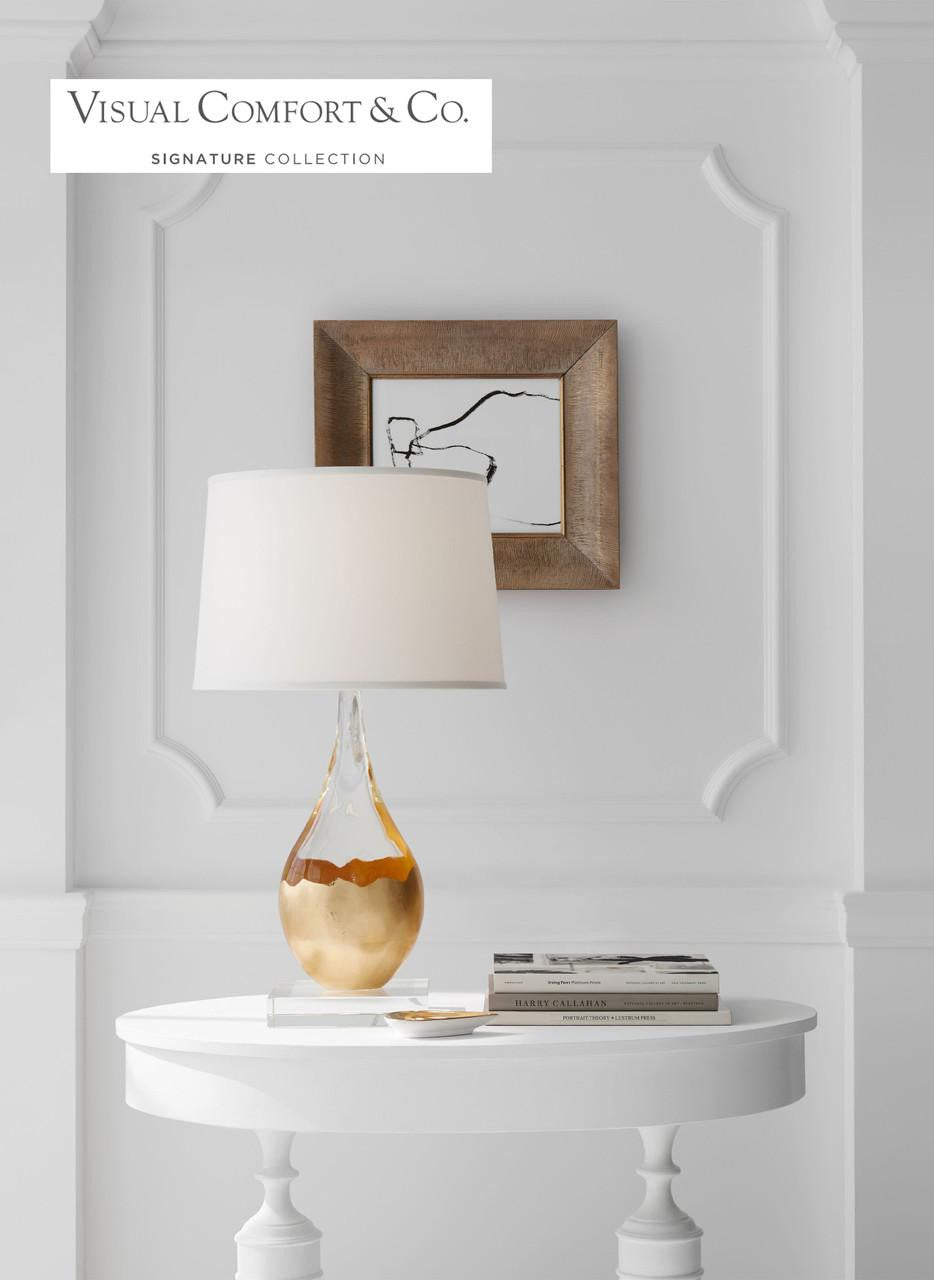 Visual Comfort & Co. Signature Collection Juliette Table Lamp, 2-Light, Crystal, Silk Shade, 30"H (SK 3905CG-S 2MZHV)