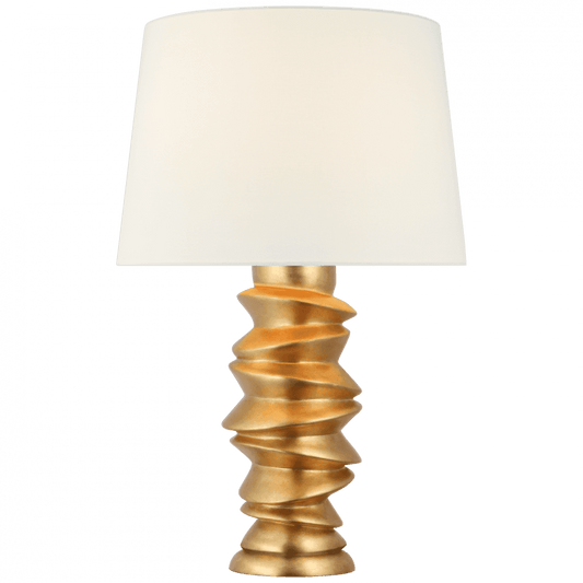 Visual Comfort Signature Karissa Medium Table Lamp Antique Gold Leaf