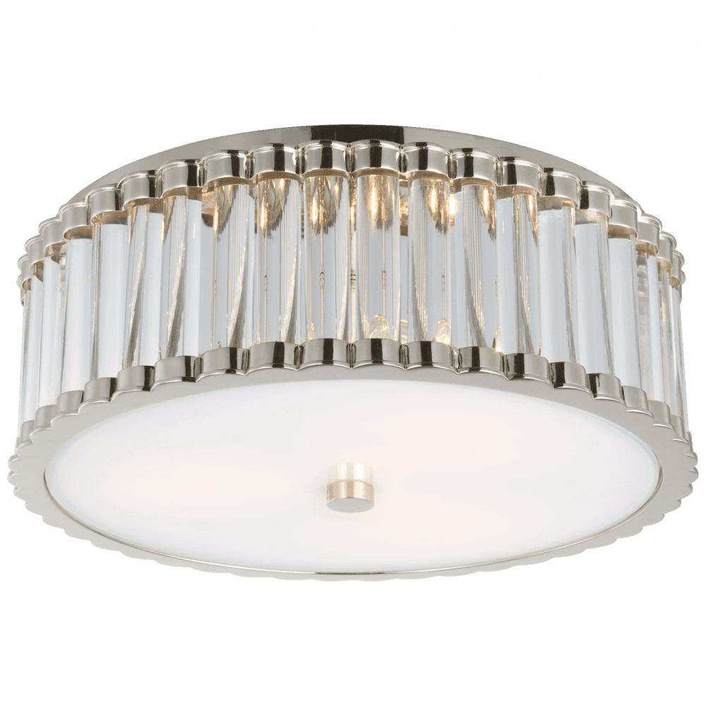 Visual Comfort Signature Kean Flush Mount Polished Nickel