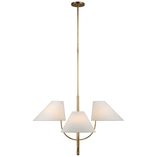Visual Comfort & Co. Signature Collection Kinsley Large One-Tier Chandelier - Soft Brass