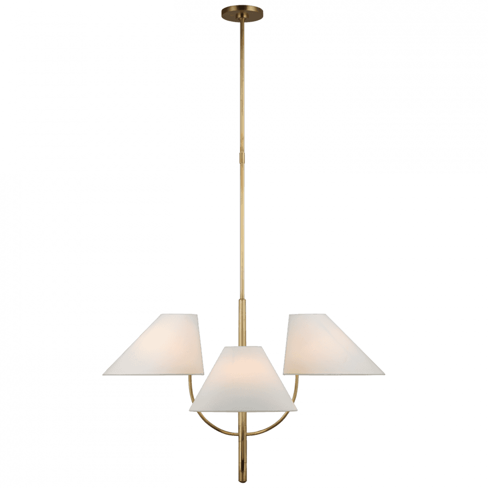 Visual Comfort & Co. Signature Collection Kinsley Large One-Tier Chandelier - Soft Brass