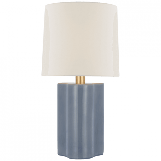 Visual Comfort Signature Lakepoint Large Table Lamp Polar Blue Crackle