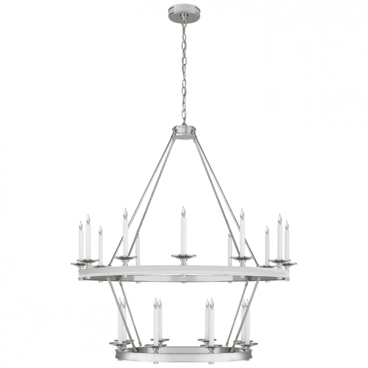 Visual Comfort Signature Launceton Chandelier Polished Nickel