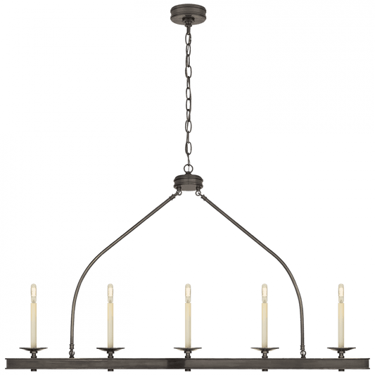 Visual Comfort Signature Launceton Linear Chandelier Bronze