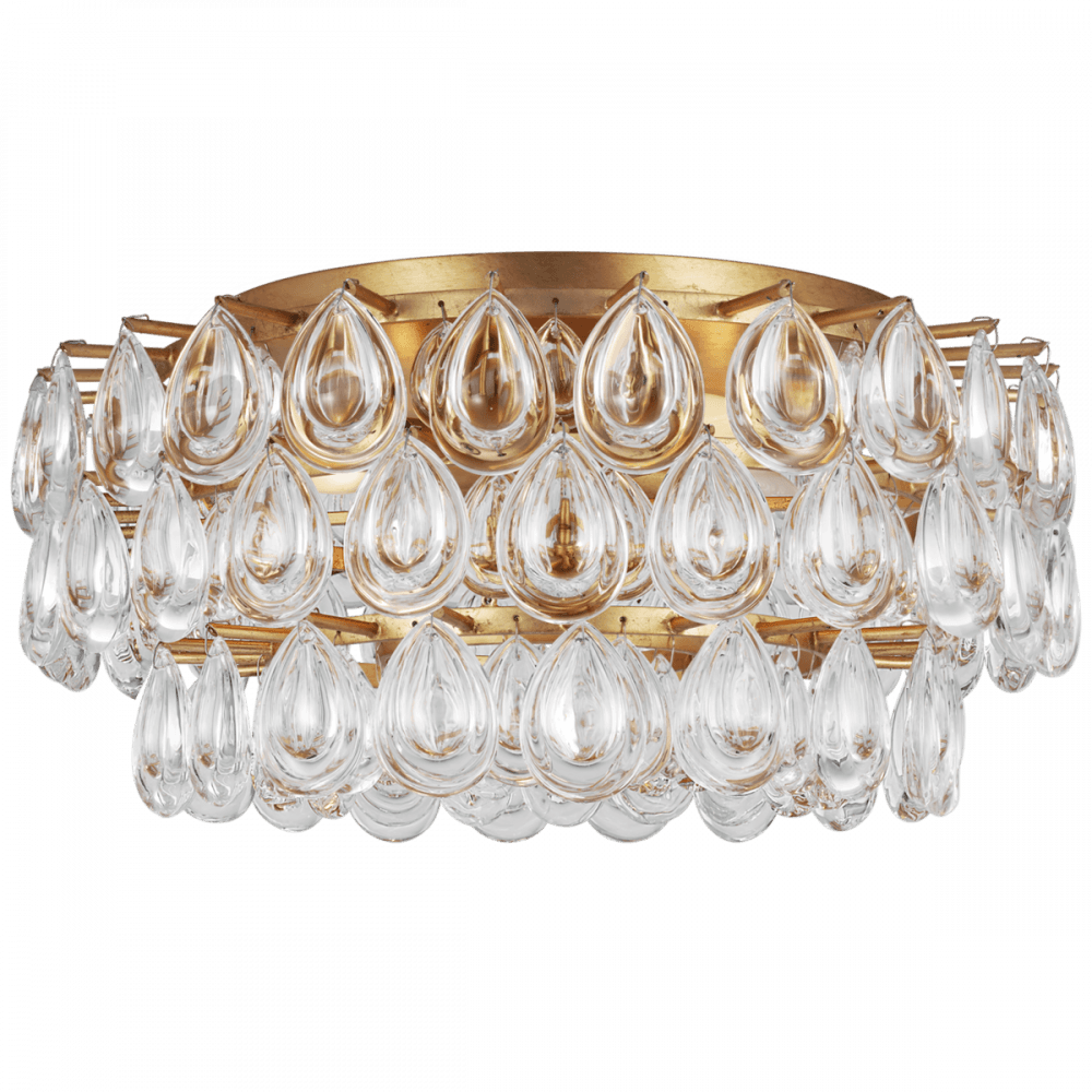 Visual Comfort Signature Liscia Medium Flush Mount Gild
