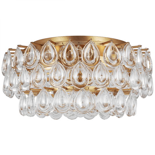 Visual Comfort Signature Liscia Medium Flush Mount Gild