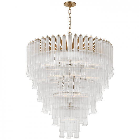 Visual Comfort Signature Lorelei X-Large Waterfall Chandelier Gild