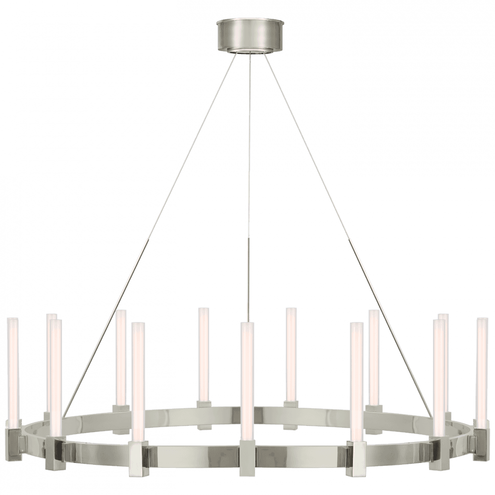 Visual Comfort Signature Mafra XL Chandelier Polished Nickel