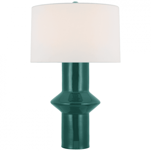 Visual Comfort Signature Maxime Medium Table Lamp Emerald Crackle