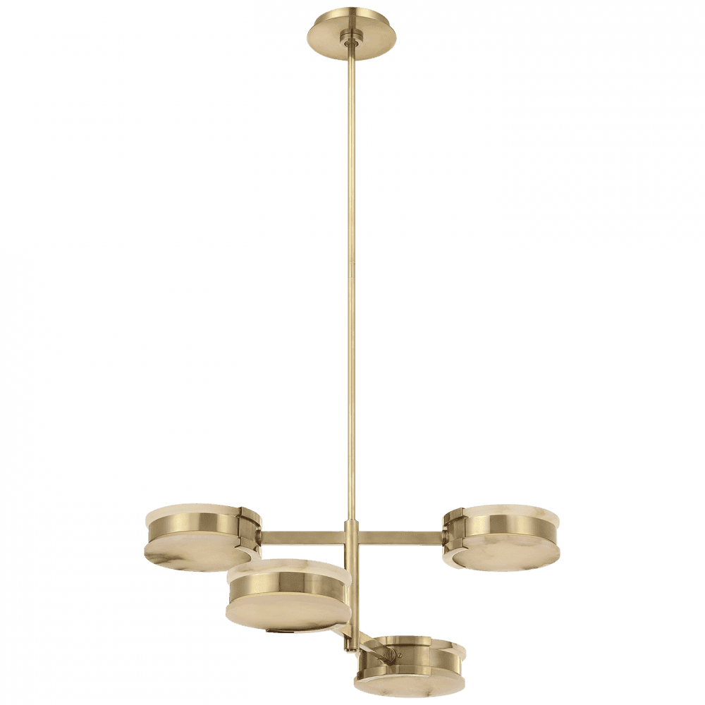 Visual Comfort & Co. Signature Collection Melange 25" Multi-Positional Semi-Flush Chandelier