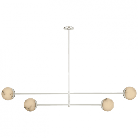 Visual Comfort Signature Melange 72 Polished Nickel