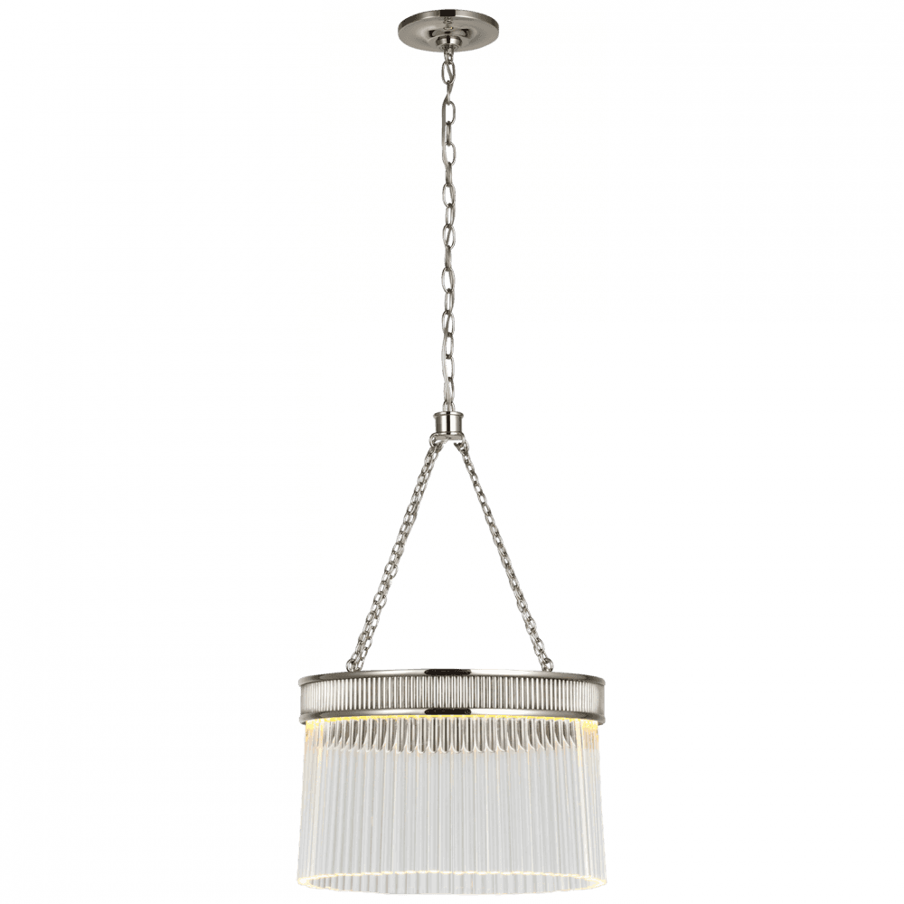 Visual Comfort Signature Menil Medium Chandelier Polished Nickel
