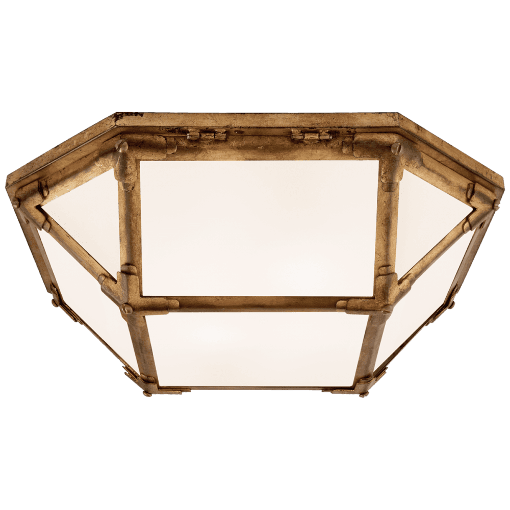 Visual Comfort Signature Morris Flush Mount Gilded Iron