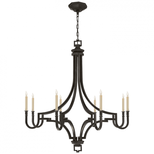 Visual Comfort Signature Mykonos Chandelier Aged Iron