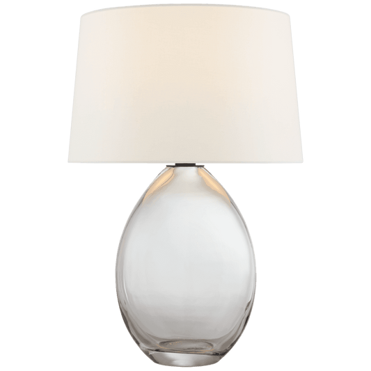 Visual Comfort Signature Myla Medium Wide Table Lamp Clear Glass