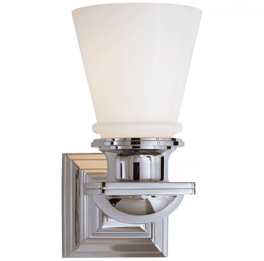 Visual Comfort Signature New York Subway Bathroom Wall Sconce Chrome