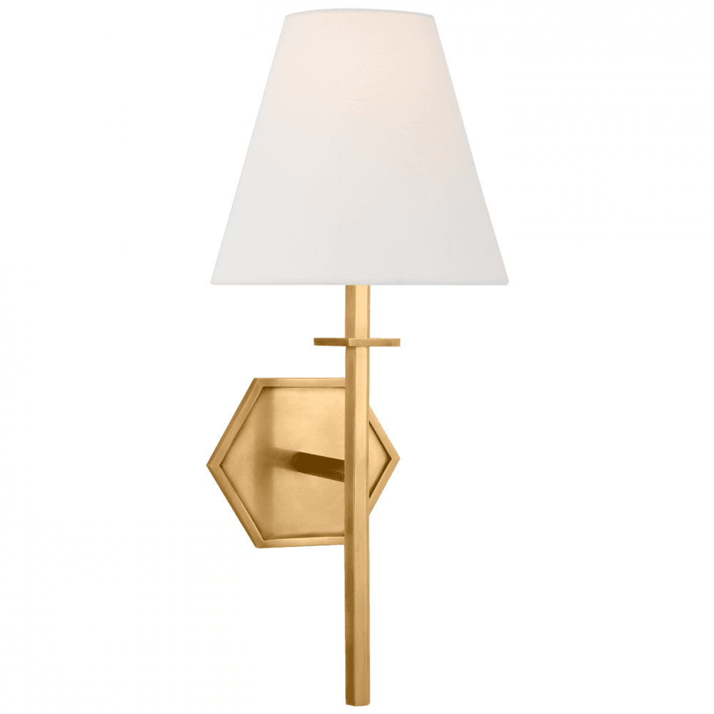 Visual Comfort Signature Olivier Medium Wall Sconce Hand-Rubbed Antique Brass