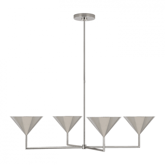 Visual Comfort Signature Orsay XL Chandelier Polished Nickel