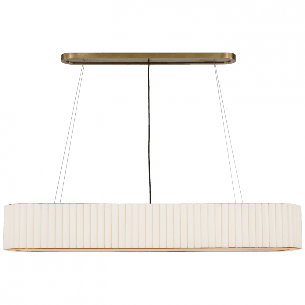 Visual Comfort & Co. Signature Collection Palati Large Linear Chandelier - Hand-Rubbed Antique Brass