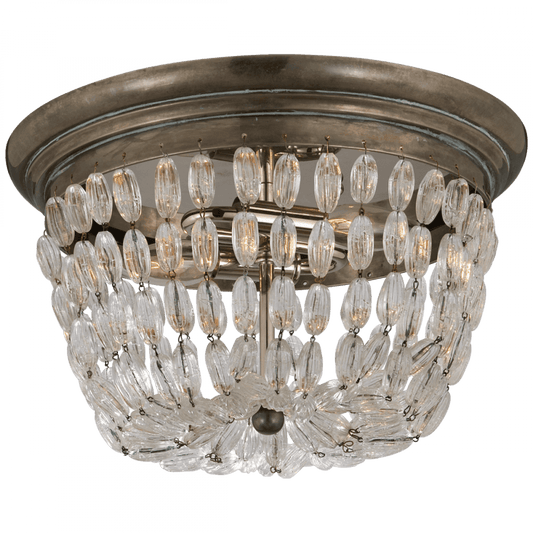 Visual Comfort Signature Paris Flea Market Medium Flush Mount Polished Nickel