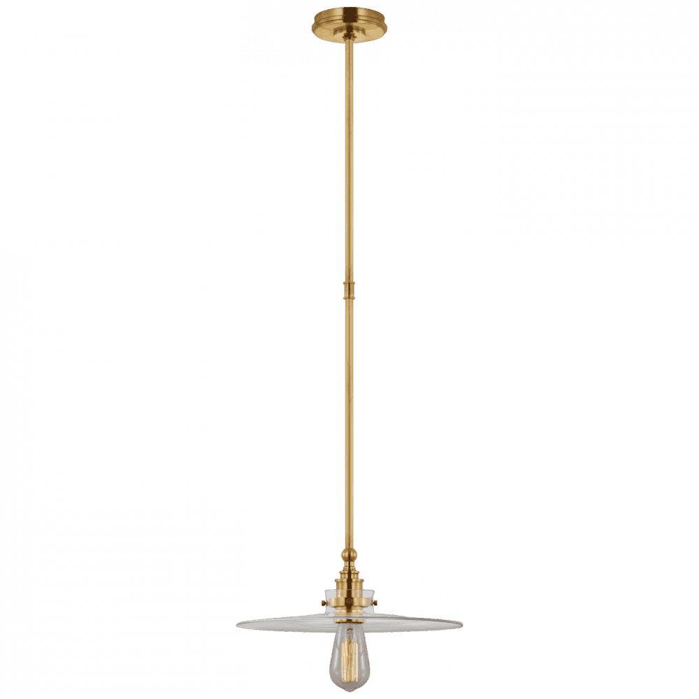 Visual Comfort Signature Parkington Pendant Antique-Burnished Brass