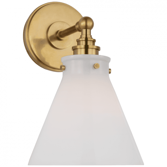 Visual Comfort Signature Parkington Small Single Wall Light Antique-Burnished Brass