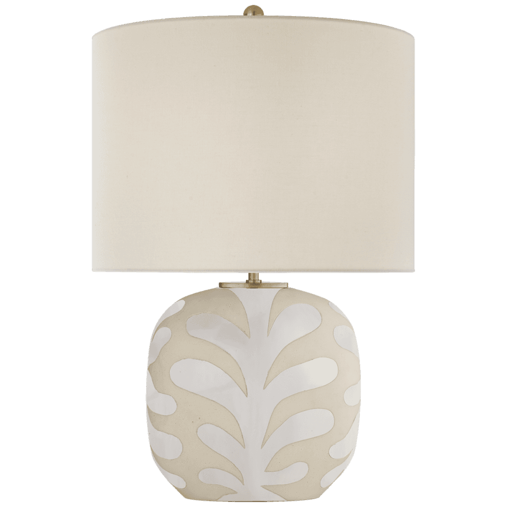 Visual Comfort Signature Parkwood Table Lamp Natural Bisque and New White