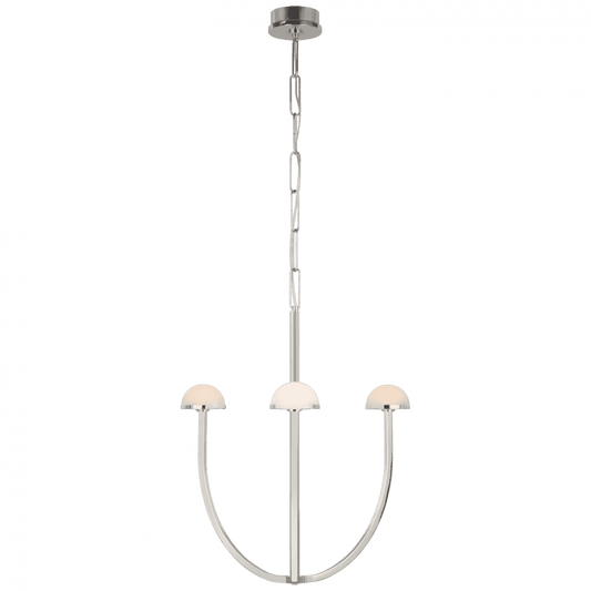Visual Comfort Signature Pedra Medium Chandelier Polished Nickel