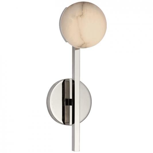 Visual Comfort Signature Pedra Petite Tail Wall Sconce Polished Nickel