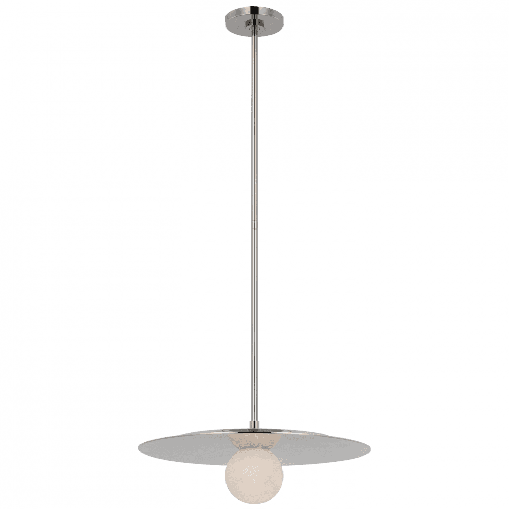 Visual Comfort Signature Pertica Disc Pendant Polished Nickel