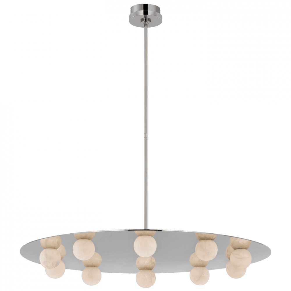 Visual Comfort Signature Pertica Integrated LED Chandelier Polished Nickel