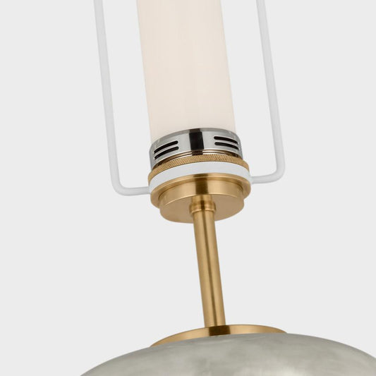 Visual Comfort Signature Phoebe Cordless Stacked Table Lamp Crystal Bronze