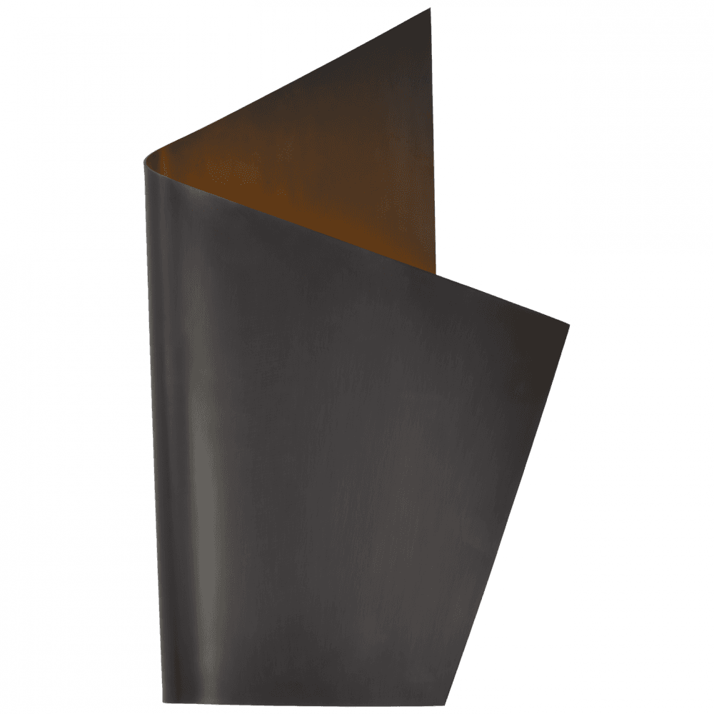Visual Comfort Signature Piel Right Wrapped Wall Sconce Bronze