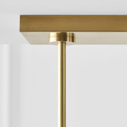 Visual Comfort Signature Precision Large Linear Chandelier Polished Nickel