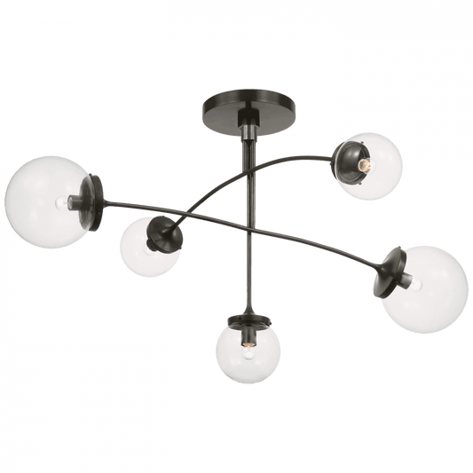 Visual Comfort Signature Prescott Medium Mobile Chandelier Soft Brass