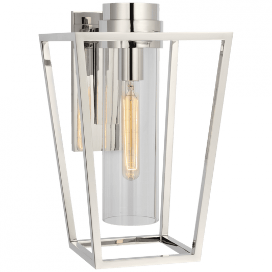 Visual Comfort Signature Presidio Small Bracketed Sconce Polished Nickel