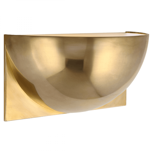 Visual Comfort Signature Quarter Wall Sconce Natural Brass