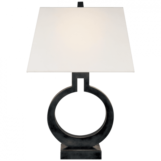 Visual Comfort Signature Ring Form Ring Form Small Table Lamp Bronze