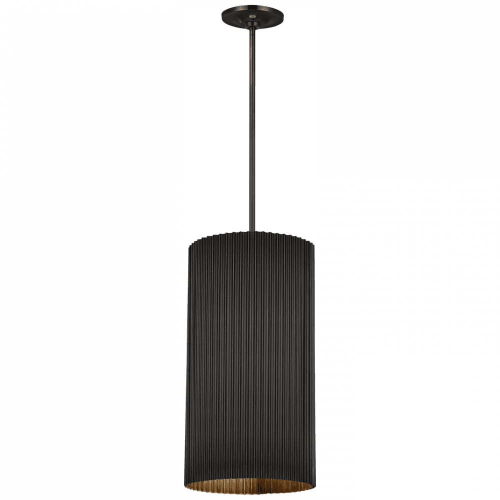 Visual Comfort Signature Rivers Medium Fluted Pendant Bronze