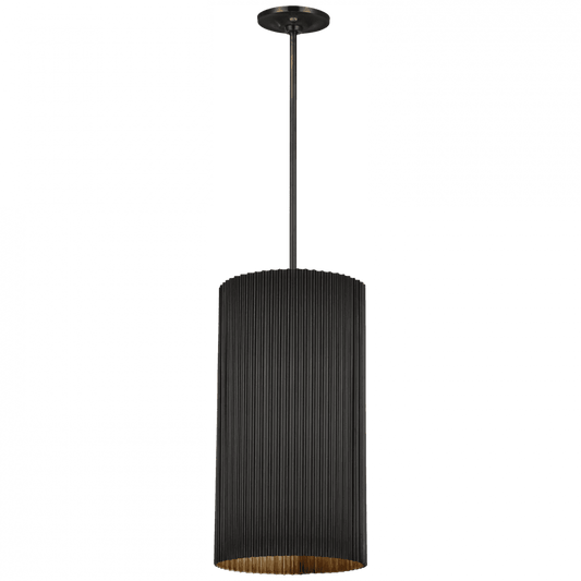 Visual Comfort Signature Rivers Medium Fluted Pendant Bronze