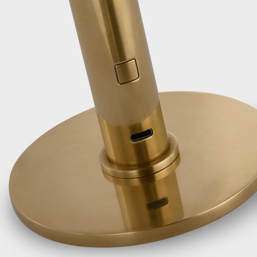 Visual Comfort & Co. Signature Collection Rousseau 10" Rechargeable Accent Lamp, Visual Comfort & Co. Signature Collection KW 3285AB-EC N1X7J
