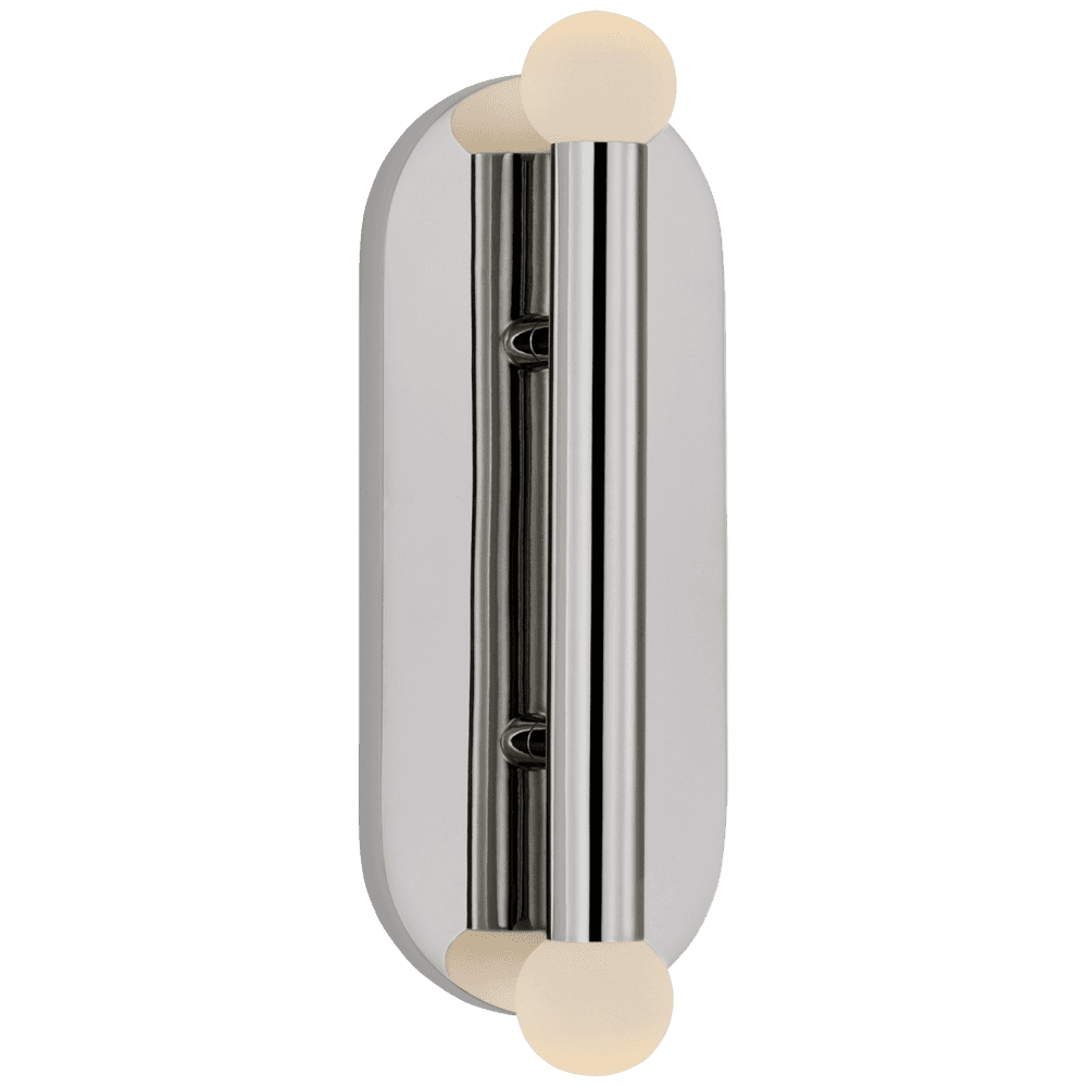 Visual Comfort Signature Rousseau Large Vanity Sconce Polished Nickel