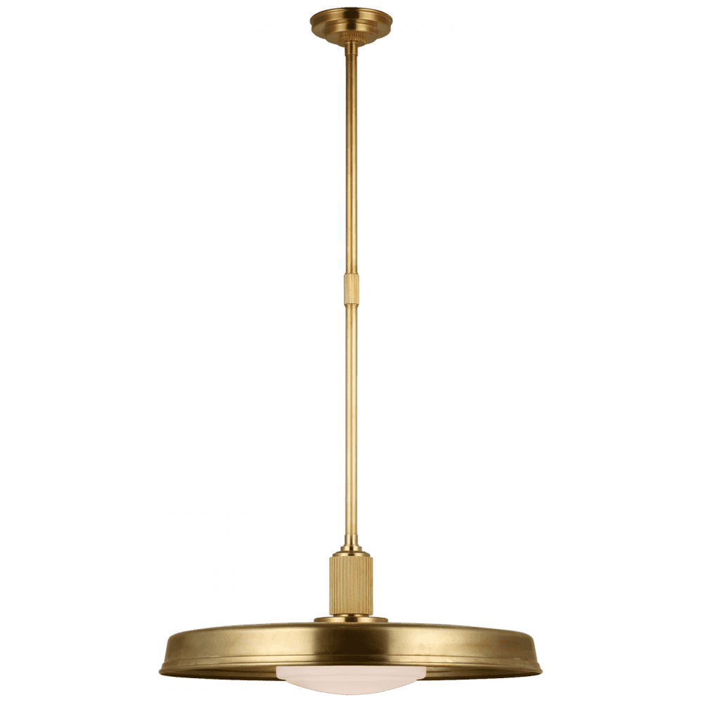 Visual Comfort Signature Ruhlmann Factory Pendant Antique-Burnished Brass