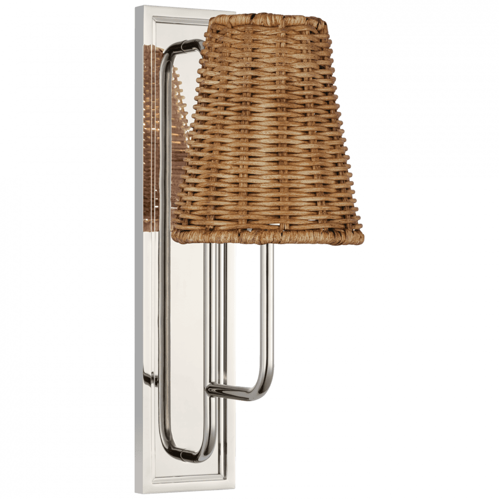 Visual Comfort Signature Rui Wall Sconce Polished Nickel
