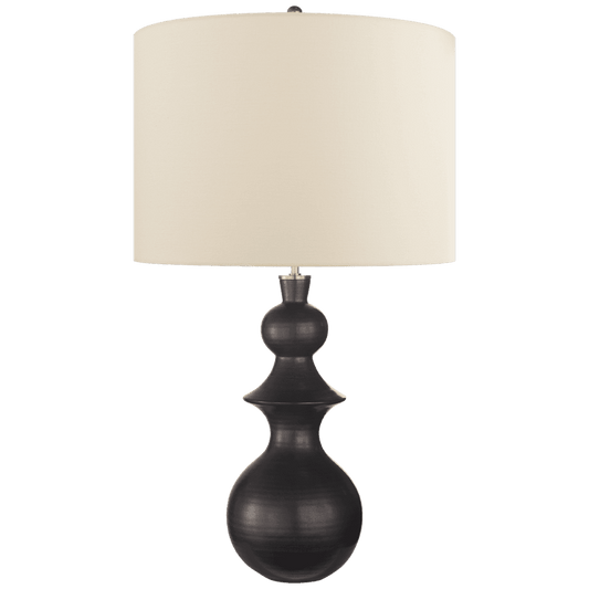 Visual Comfort Signature Saxon Table Lamp Metallic Black