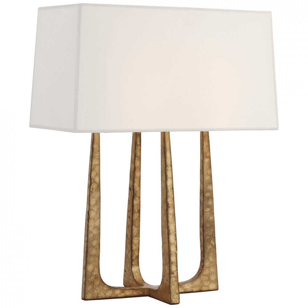 Visual Comfort Signature Scala Hand-Forged Bedside Lamp Gilded Iron